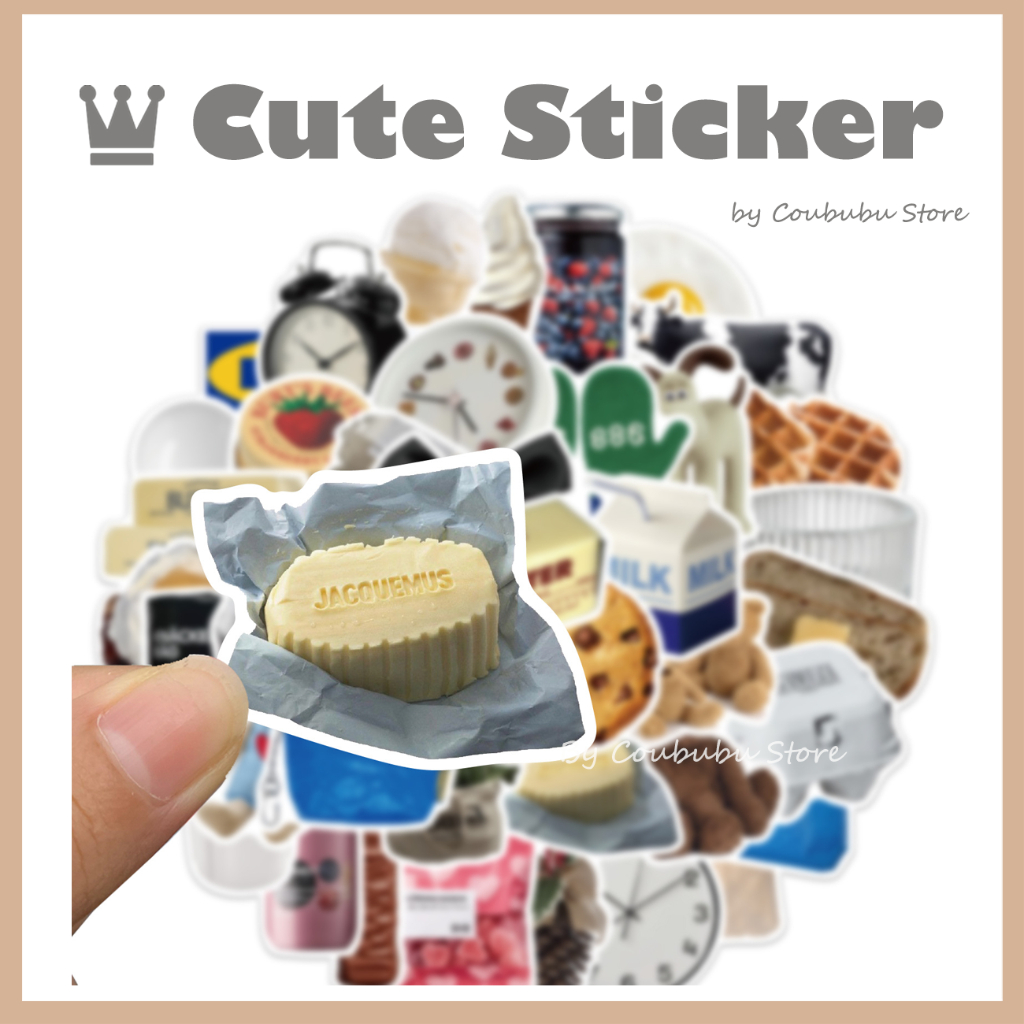 ✿Áo Khoác Coububububu Coububu✿ Sticker Dán Tường Chống Thấm Nước Họa Tiết Doodle Dễ Thương Phong Cách Nhật Bản