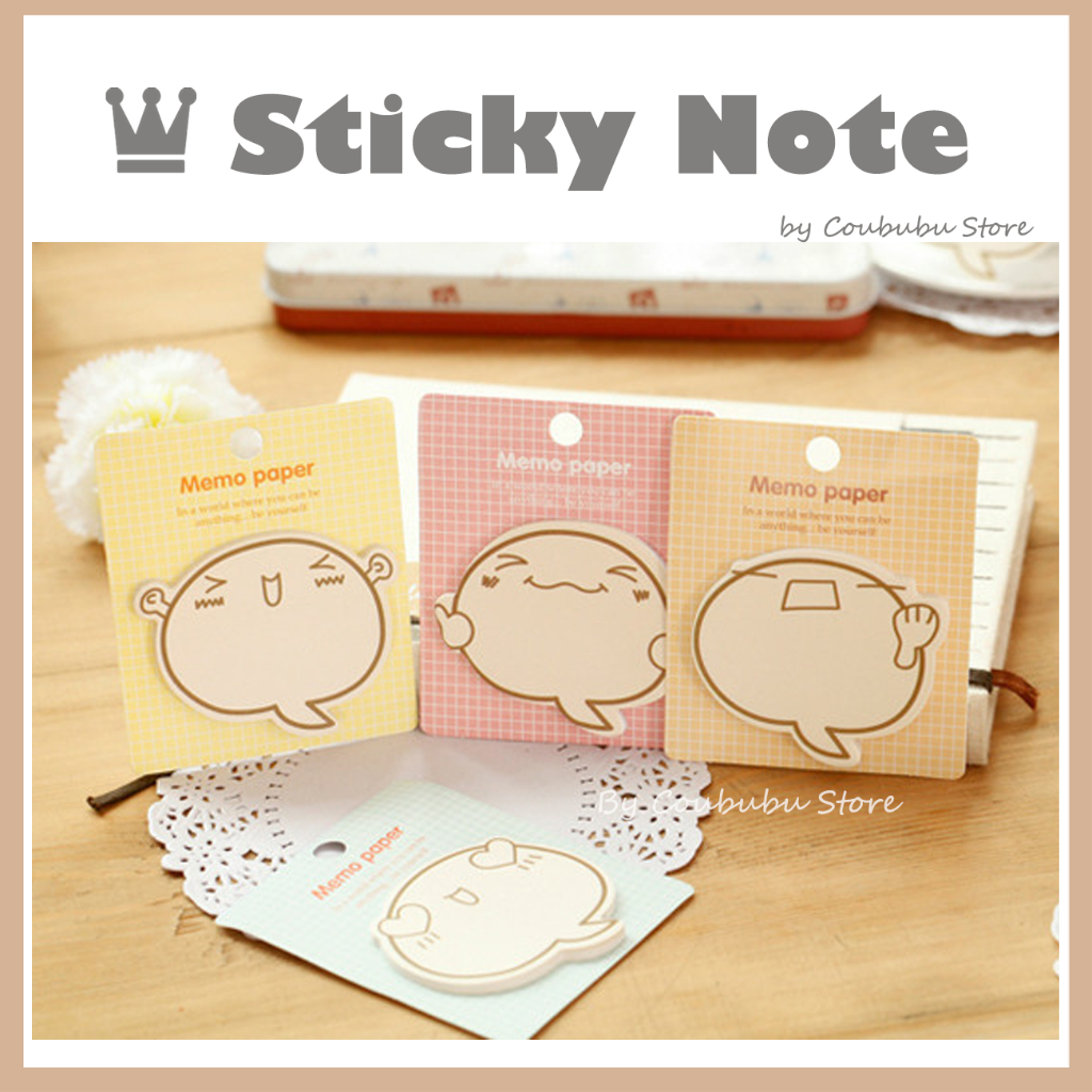 ✿Áo Khoác Coububububu Coububu✿ Giấy Ghi Chú Họa Tiết Hoạt Hình Nhật Bản Dễ Thương