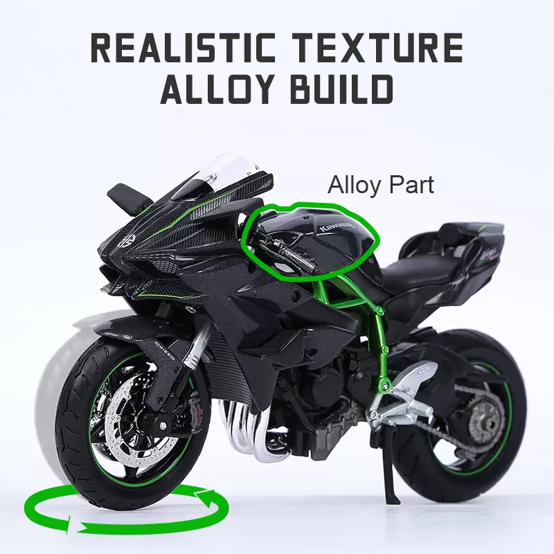 Maisto Mô Hình Xe Mô Tô kawasaki ninja h2r Tỉ Lệ 1: 12 Xe mô hình siêu xe 1:18