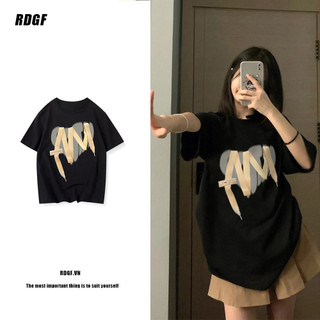 Áo Thun 100% Cotton Tay Ngắn Dáng Rộng In Họa Tiết Thời Trang Mùa Hè Cho Nữ