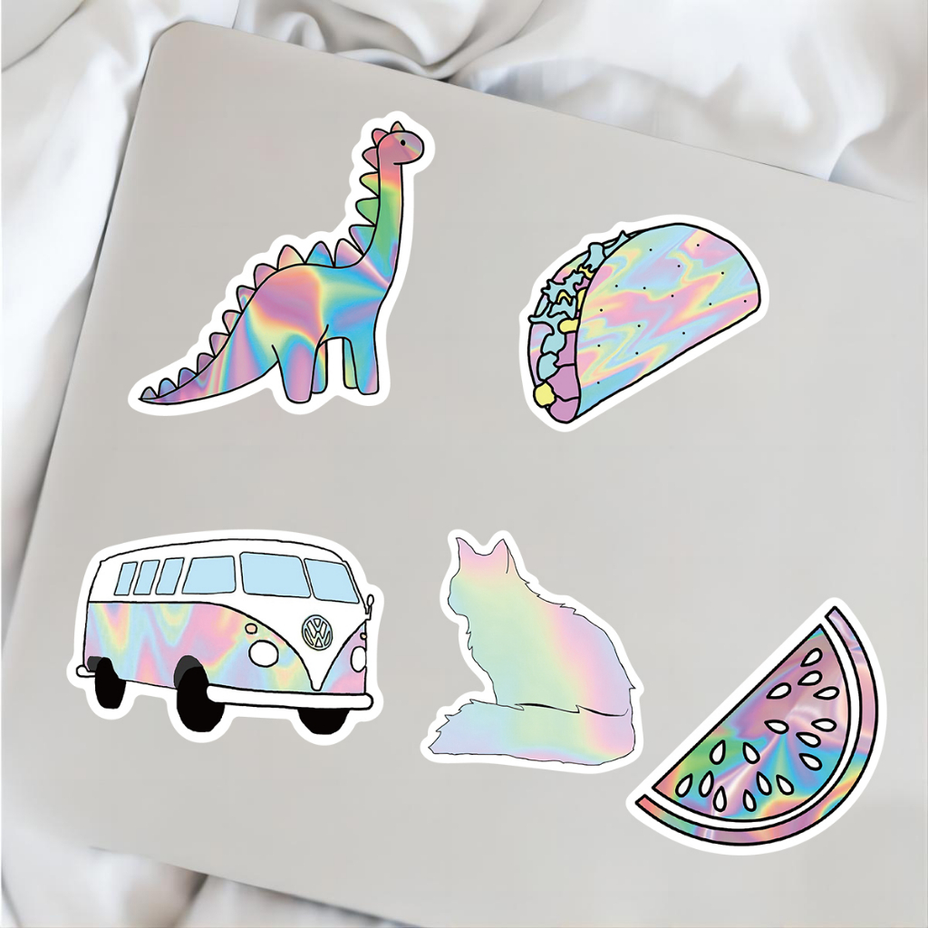 Bộ 50 Miếng Dán Hoạt Hình Graffiti Chống Nước Trang Trí Vali Laptop Xe Hơi DIY