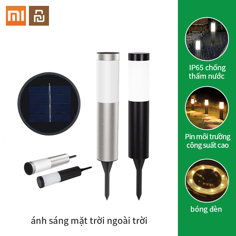 Đèn LED Hình Trụ Chống Thấm Nước Sử Dụng Năng Lượng Mặt Trời Trang Trí Sân Vườn