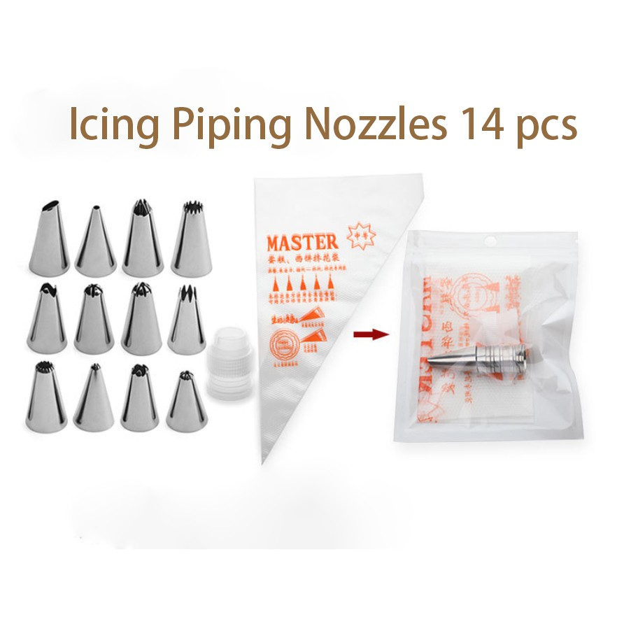 Set 8 / 14 / 50 Đuôi Bắt Bông Kem Trang Trí Bánh