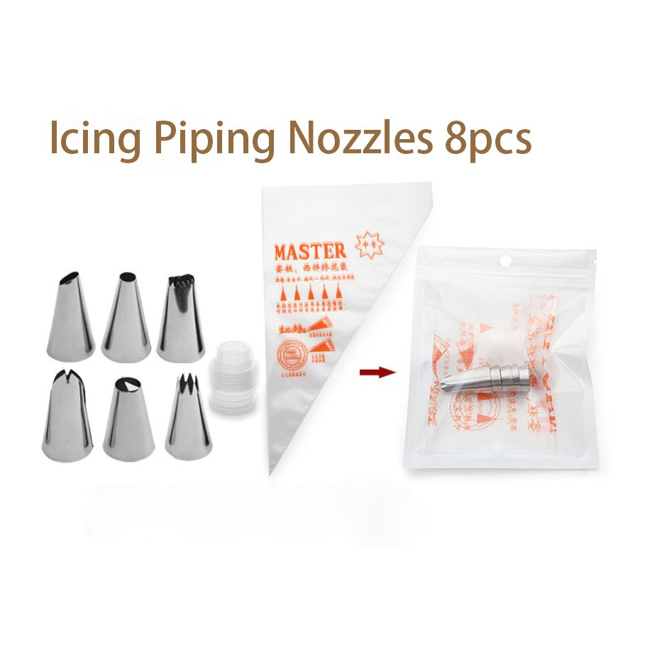 Set 8 / 14 / 50 Đuôi Bắt Bông Kem Trang Trí Bánh