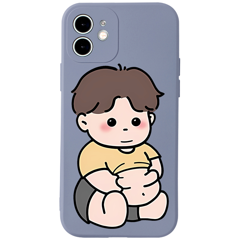 Ốp lưng GUMAN Mềm hoạt hình cặp đôi dễ thương đẹp Cho iPhone 15 14 13 12 11 Pro Max SE 2020 X XR XS 8 7 ip 6S 6 Plus kute XYB1646