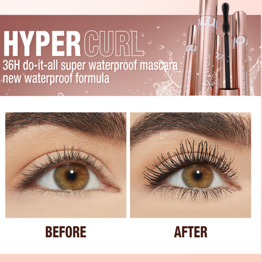 Mascara O.TWO.O Chống Nước Lâu Phai 36H Cho Hàng Mi Dày Dài Và Cong Vút