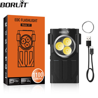 Đèn Pin Mini Boruto V7 LED EDC Có Kẹp Gắn Chìa Khóa Tiện Dụng