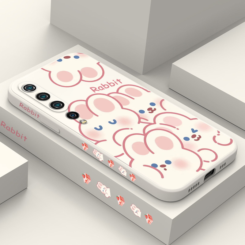 Ốp Điện Thoại Silicon Dẻo Bảo Vệ Toàn Diện Họa Tiết Chú Thỏ Dễ Thương Cho Xiaomi Mi 5G 10 10S 9 8 Pro Lite