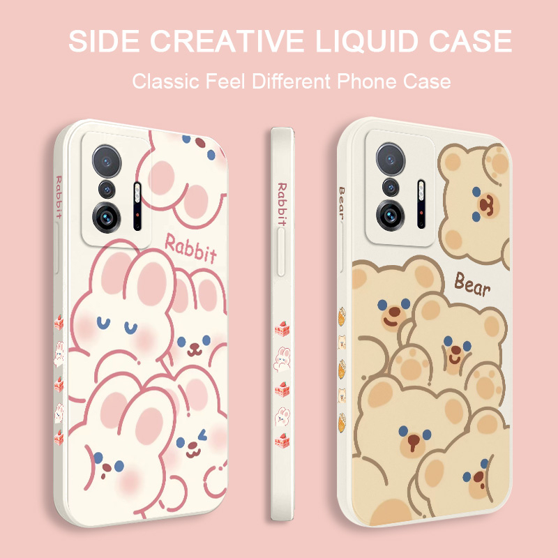 Bao Da Điện Thoại Hình Thỏ Cho xiaomi mi 13t 12t 11t 10t pro lite mi 9t pro Ốp