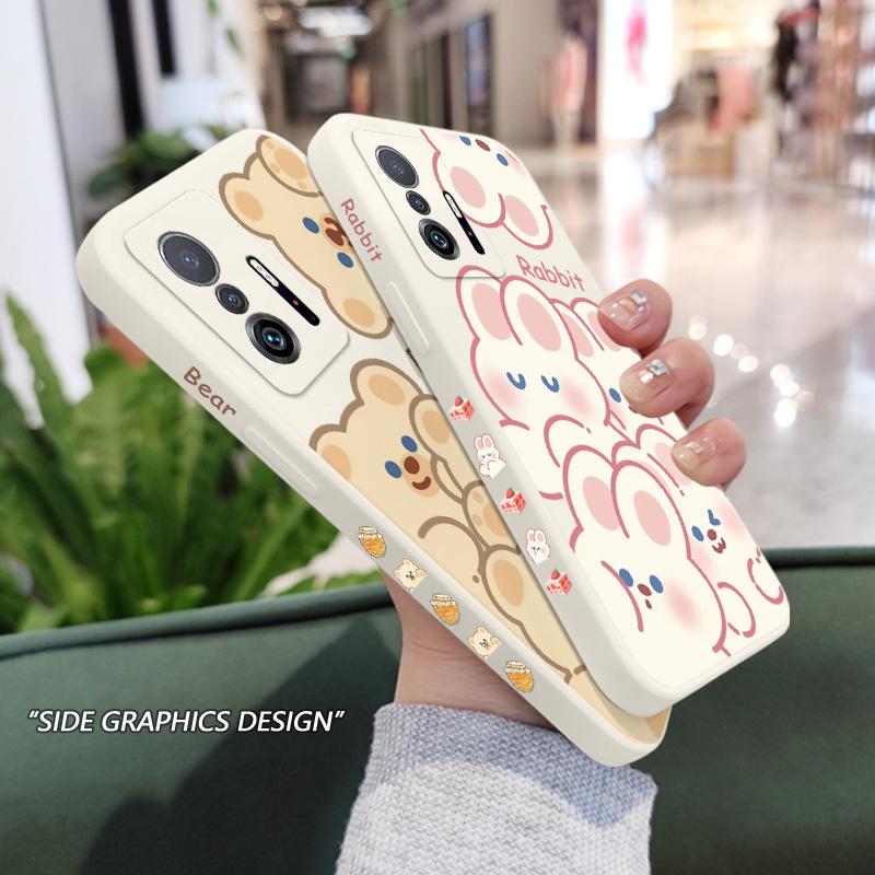 Bao Da Điện Thoại Hình Thỏ Cho xiaomi mi 13t 12t 11t 10t pro lite mi 9t pro Ốp