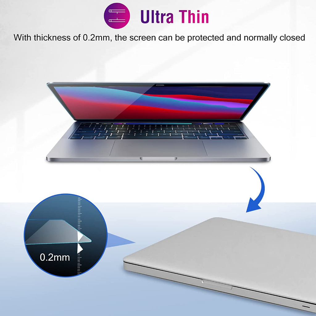 Kính Cường Lực Bảo Vệ Màn Hình Chống Nhìn Trộm Cho MacBook Pro / Air 14.2 inch M1 A2442