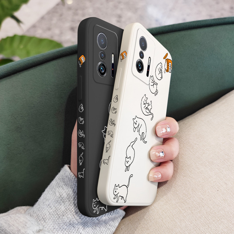 Ốp Điện Thoại Hình Mèo Dễ Thương Cho xiaomi mi 13t 12t 11t 10t pro lite mi 9t pro