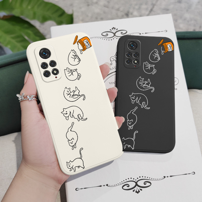 Ốp Điện Thoại Hình Mèo Dễ Thương Cho Xiaomi Redmi Note 11S 11 11T Pro Plus 4G 5G