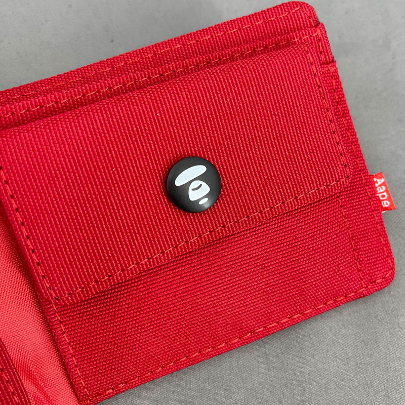 Bape Ví Ngắn Vải Canvas Thêu Họa Tiết Rằn Ri Cá Tính Cho Học Sinh