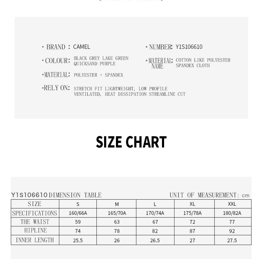 Quần short CAMEL phong cách thể thao thời trang cho nữ