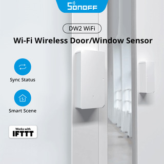 Thiết bị cảm biến thông minh sonoff dw2 wifi không dây cảnh báo ứng dụng cho gia đình