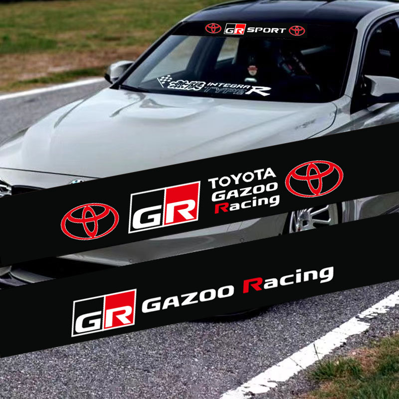 Miếng Dán Kính Chắn Gió Trước Sau Cho Xe Hơi Toyota GR sport GR sport GR sport VIos Yaris Corolla Cross Veloz Avanza Fortuner Rush Innova