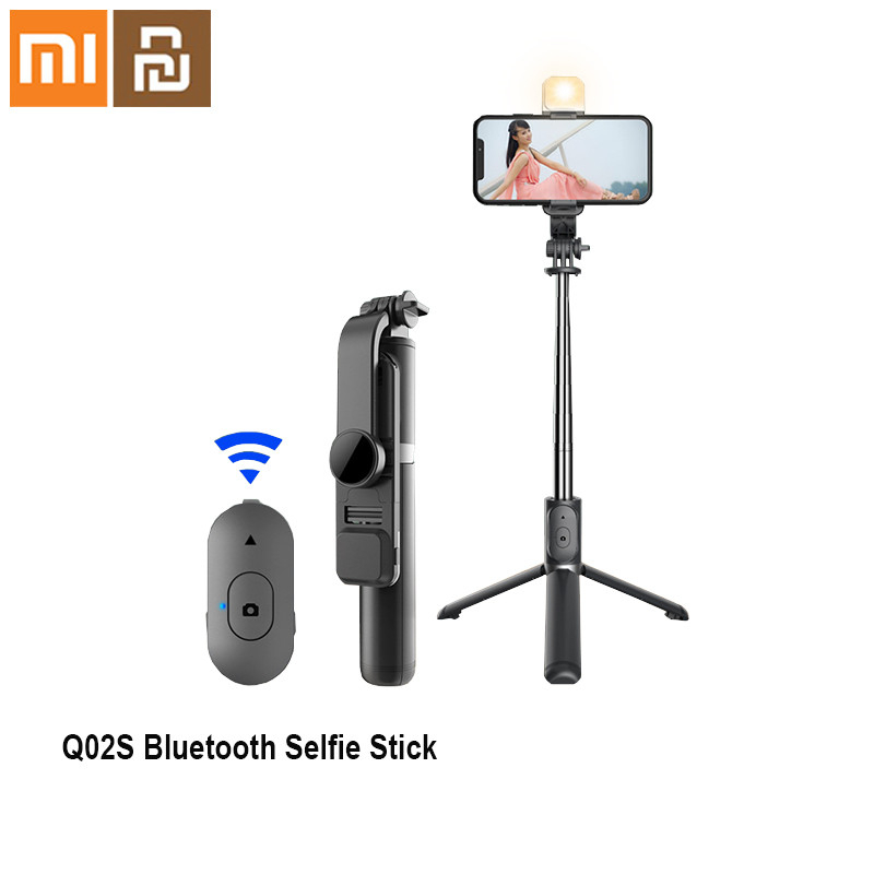 Gậy Tự Sướng Bluetooth Xiaomi YouPin Q02S Có Đèn Và Giá Đỡ Mở Rộng Dùng Để Phát Sóng Trực Tiế