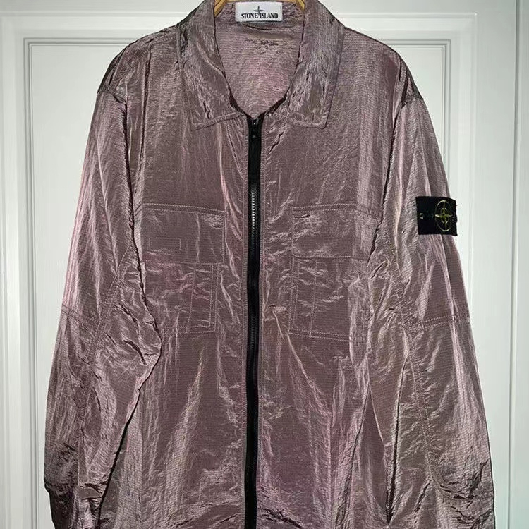 Stoneisland Áo Khoác Gió Nylon Chống Nắng Chống Thấm Nước Phong Cách 18SS