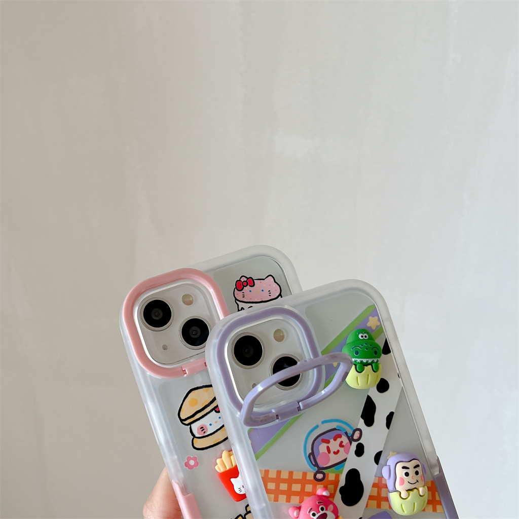 Ốp Điện Thoại Có Giá Đỡ Hình Gấu Cho Iphone 13 14 Pro Max 11 iPhone12 Pro Max