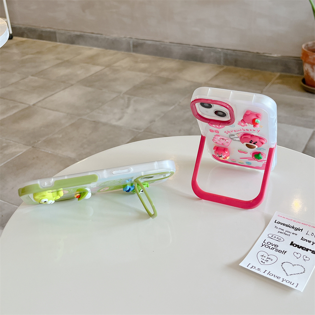 Ốp Điện Thoại Có Giá Đỡ Hình Gấu Cho Iphone 13 14 Pro Max 11 iPhone12 Pro Max