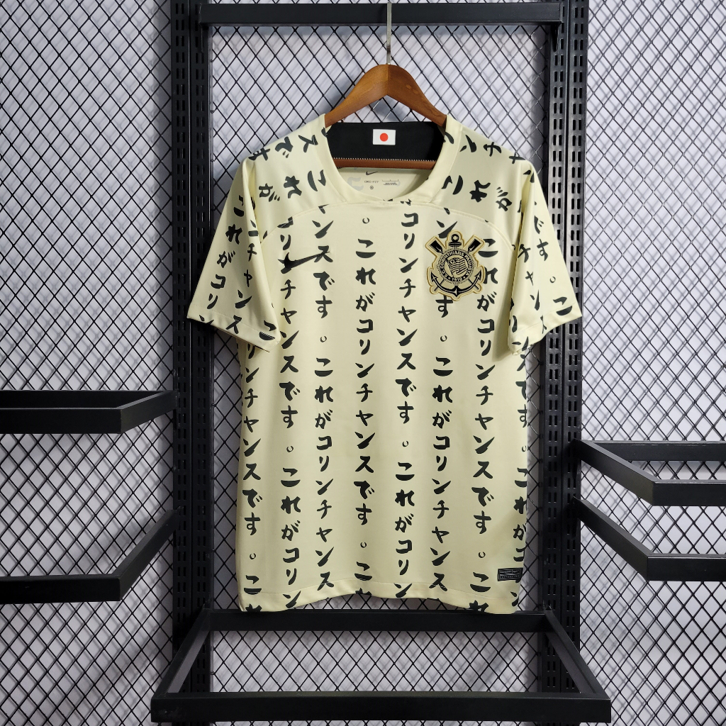 Áo Thun Bóng Đá 23 24 Corinthians X Nhật Bản Size S-2XL