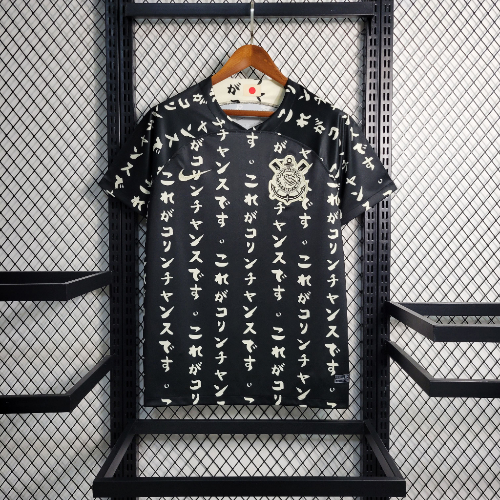 Áo Thun Bóng Đá 23 24 Corinthians X Nhật Bản Size S-2XL
