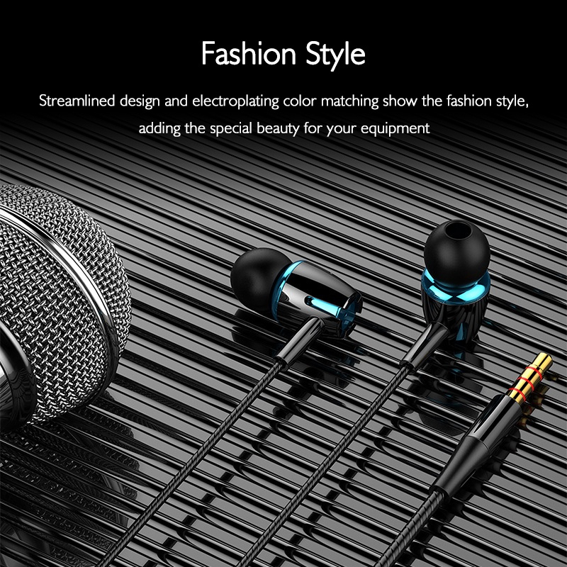 Tai Nghe Bass Nhét Tai Có Dây 3.5mm Kèm mic