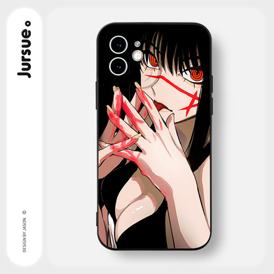 Ốp lưng JURSUE mềm chống bẩn hoạt hình dễ thương đẹp đen Cho iPhone 17 16 15 14 13 12 11 Pro Max SE 2020 X XR XS ip 8 7 Plus Y3307
