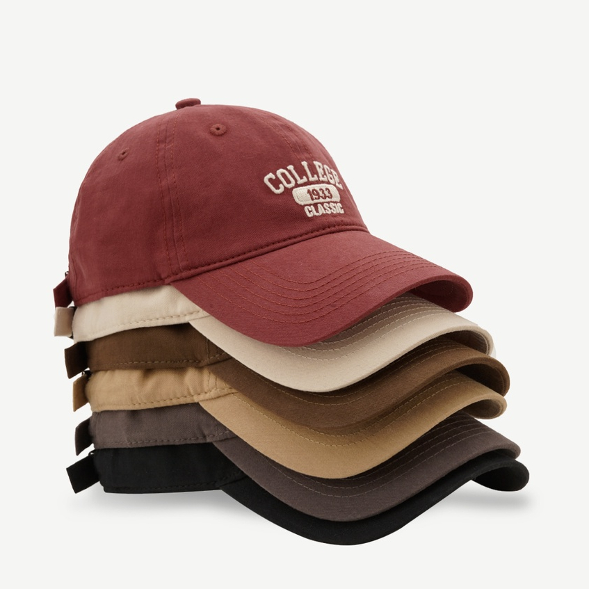 Mũ Lưỡi Trai Thêu Chữ Dongdaemun Phong Cách Đường Phố Hàn Quốc Cá Tính