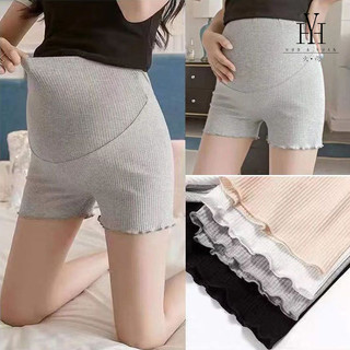  Huoyuan  Hàng có sẵn  Quần an toàn cho bà bầu mùa hè chống đi bộ quần lót bà bầu cotton ren cỡ lớn quần short bà bầu eo cao quần bụng bà bầu 