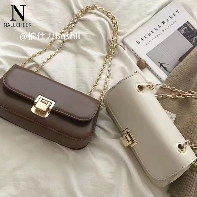 Túi xách Nallcheer da PU màu trơn đơn giản thời trang Nhật Hàn chất lượng cao dễ phối đồ cho nữ