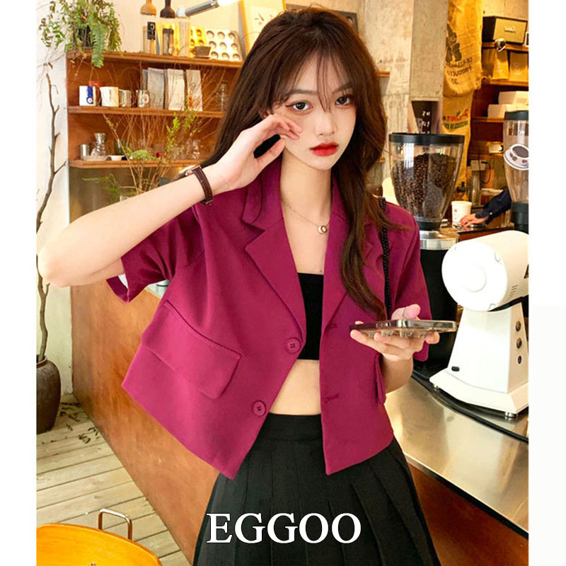 Áo Khoác Blazer Nữ Tay Ngắn 4 Màu