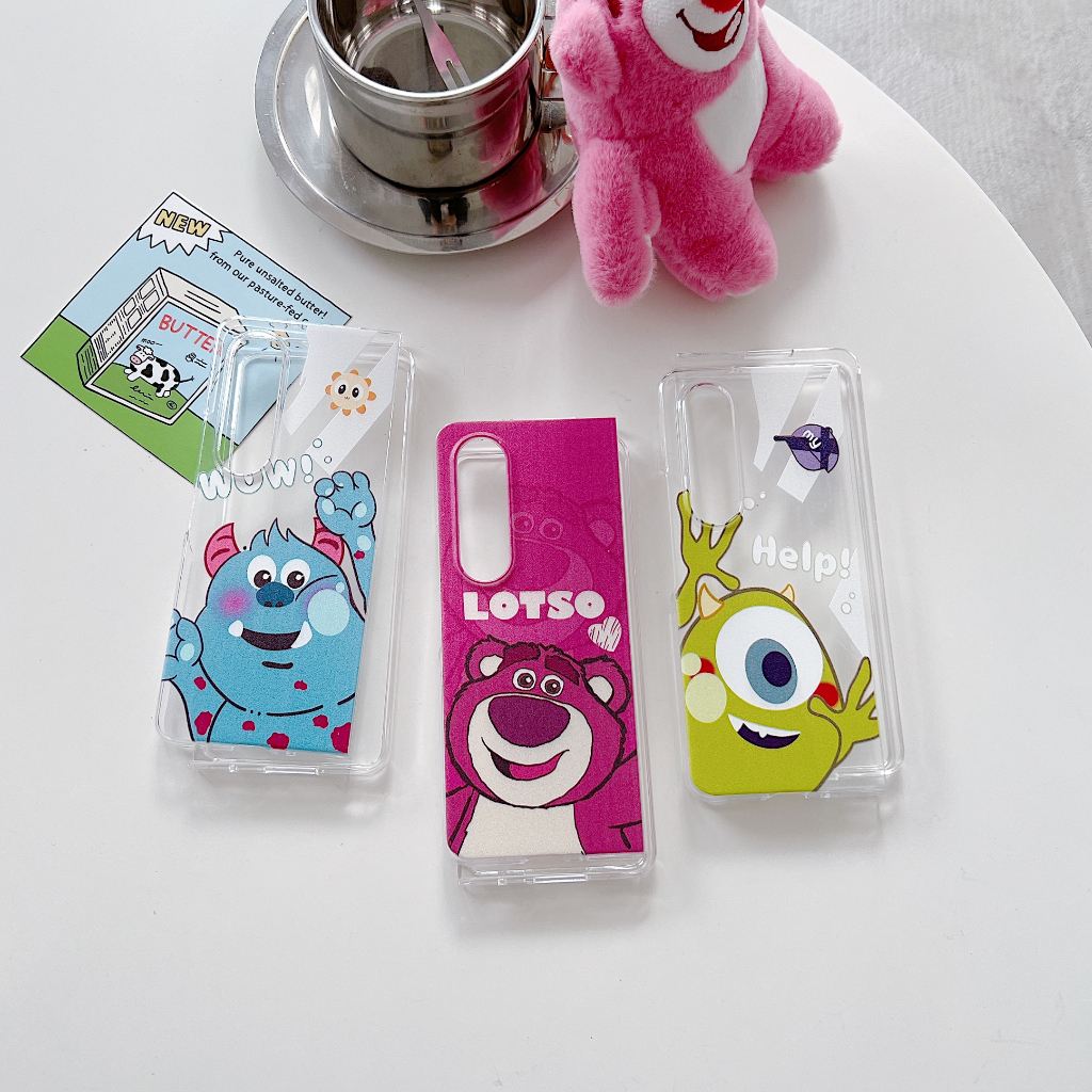 Ốp Điện Thoại Trong Suốt Chống Sốc Mẫu Mới In Hình stitch mike sulley Cho Samsung Galaxy Z Fold 3 4 5G