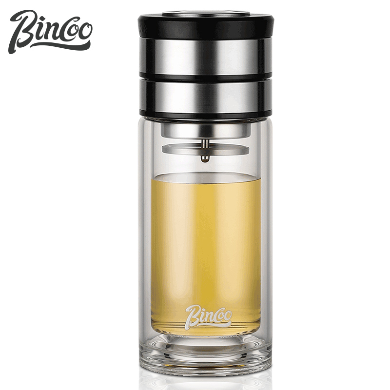 Ly Thủy Tinh Hai Lớp Có Ngăn Lọc Trà Dung Tích 280ML / 350ML