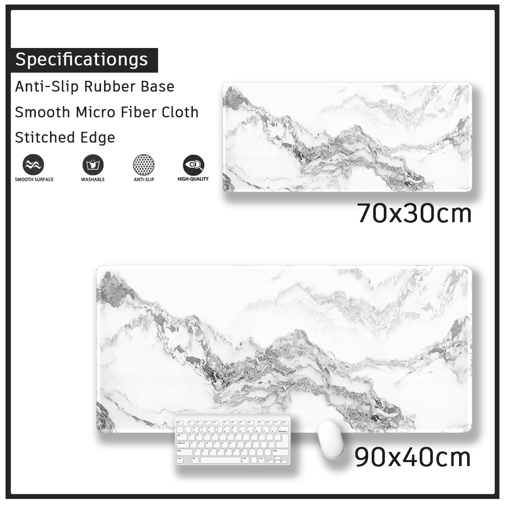 Tấm Lót Chuột Và Bàn Phím Máy Tính Cỡ Lớn Họa Tiết Đá Hoa Cương One Piece