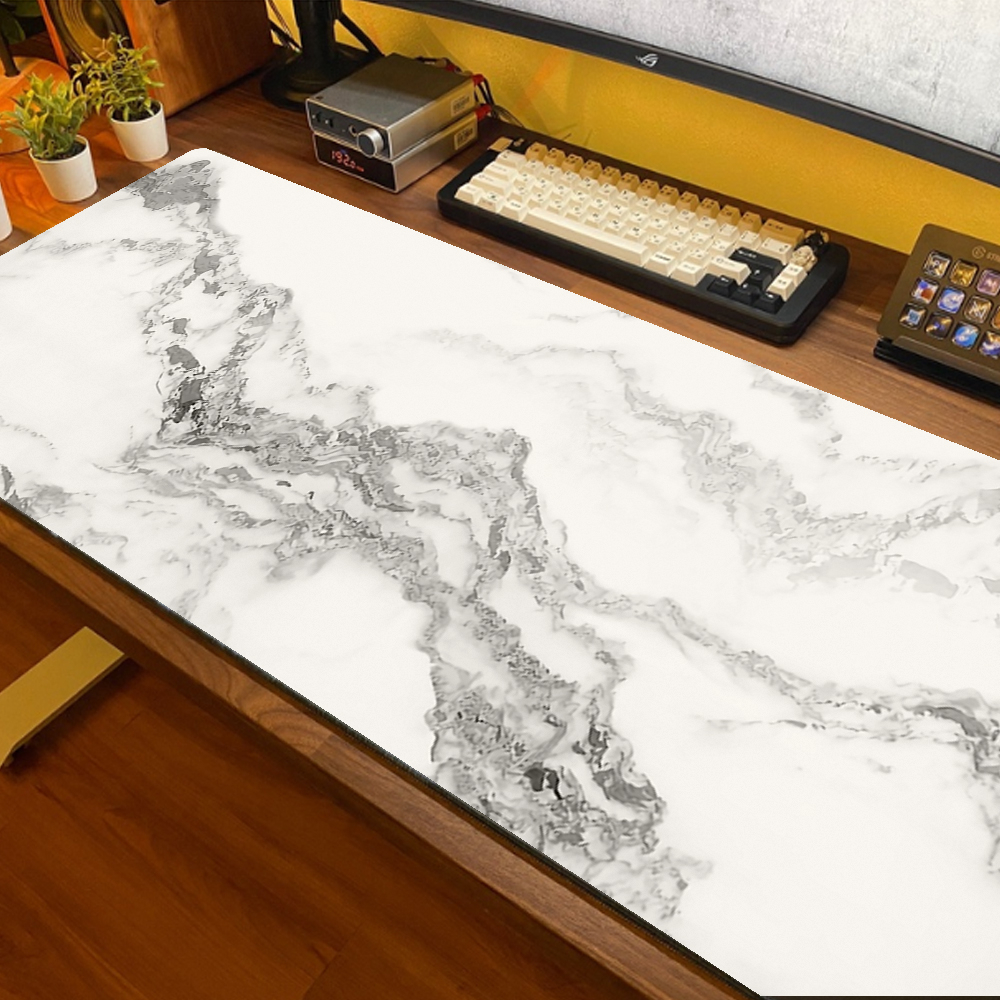 Tấm Lót Chuột Và Bàn Phím Máy Tính Cỡ Lớn Họa Tiết Đá Hoa Cương One Piece