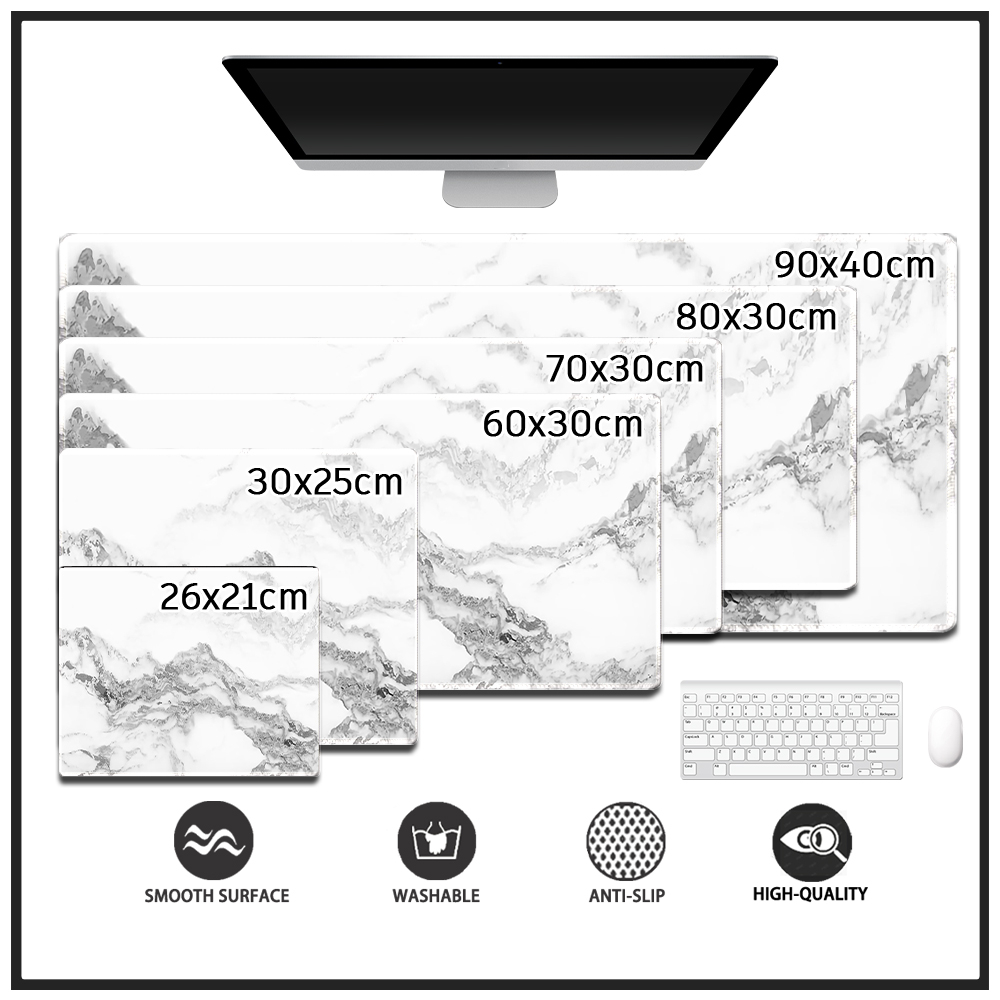 Tấm Lót Chuột Và Bàn Phím Máy Tính Cỡ Lớn Họa Tiết Đá Hoa Cương One Piece