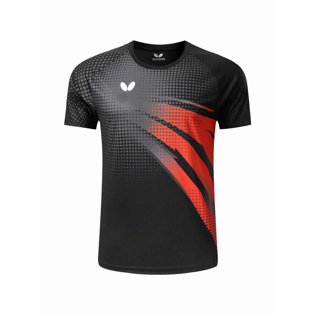Bộ Quần Áo Chơi Bóng Bàn Jersey Vải Khô Nhanh Thoáng Khí Và Thấm Hút Mồ Hôi In Họa Tiết Bướm Mới Cho Nam Và Nữ