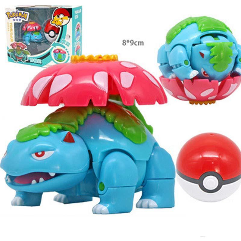 Mô Hình Quả Cầu Pokemon, Tự Động Ném Thú Pikachu Dành Cho Bé.