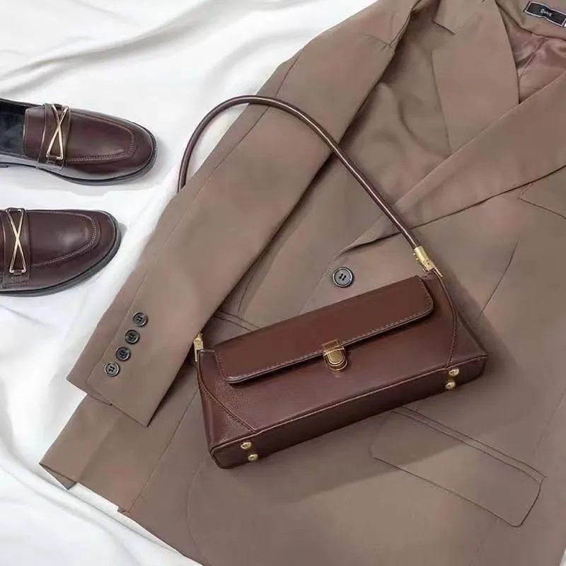 Túi IELGY đeo vai da nhân tạo màu trơn phong cách Hàn Nhật thời trang cho nữ