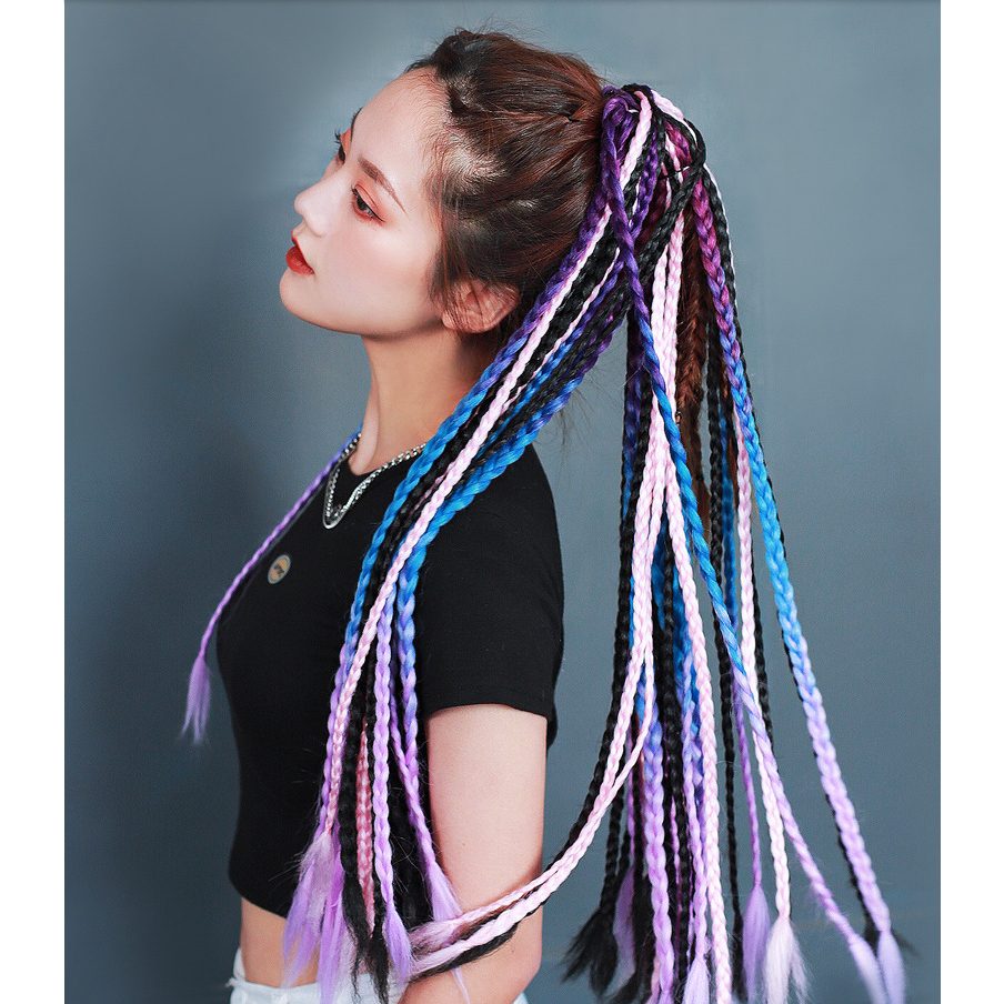 Tóc Giả Đuôi Ngựa Dạng Xoắn Nhiều Màu Sắc Dành Cho Nữ