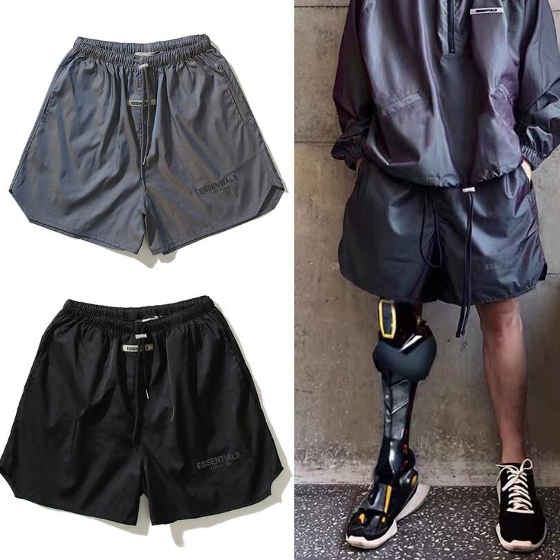 Quần Short Dây Rút nylon Dệt Mỏng Năm Tấc Thời Trang Đường Phố Cao Cấp FEAR OF GOD ESSENTIALS