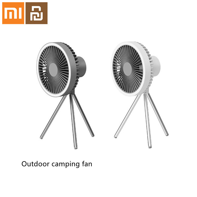 Xiaomi YouPin Quạt tích điện đa năng có giá 3 chân để bàn treo tường kết hợp đèn led và sạc dự phòng 10000mah,4000mah