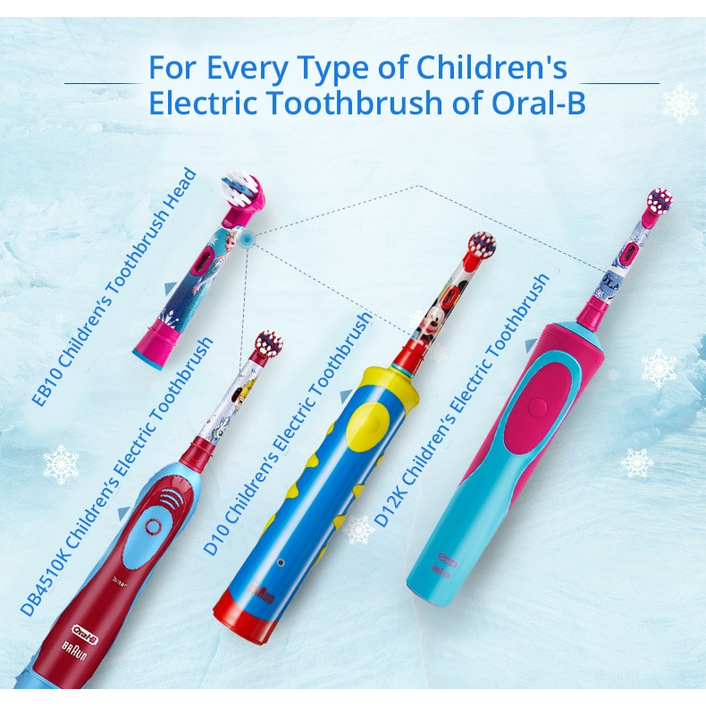 3 Đầu Bàn Chải Điện Oral B Thay Thế EB10 Cho Bàn Chải Đánh Răng Điện Oral B