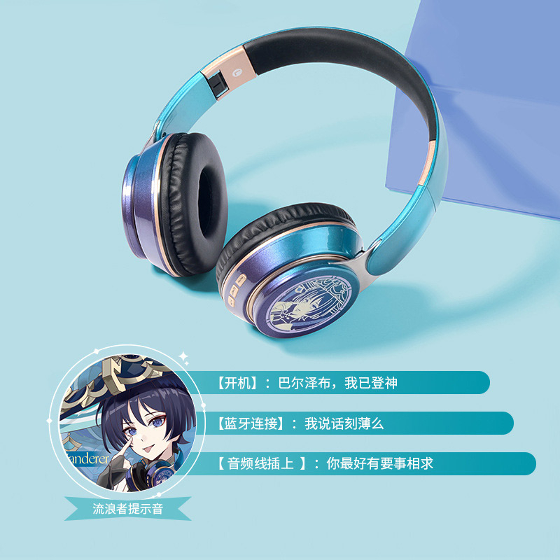 Tai Nghe Chụp Tai Bluetooth Không Dây Hỗ Trợ Thẻ TF Ba Chế Độ Thoải Mái