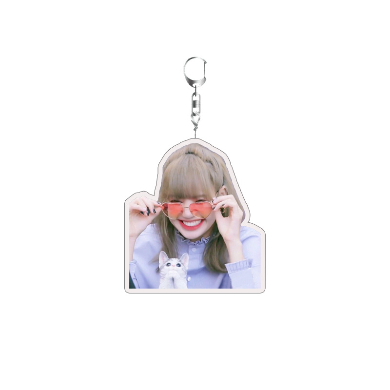 Móc Khóa Acrylic Hình BLACKPINK JENNIE ROSE LISA JISOO