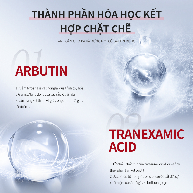 Serum DELEVENTH arbutin glycyrrhiza glabra giảm thâm làm trắng sáng da kiềm dầu dưỡng ẩm và phục hồi da 37ml