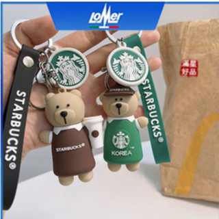 Móc Khóa Hình Gấu Starbuck Dễ Thương