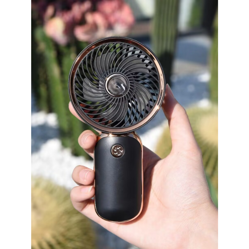 Quạt Cầm Tay Nhỏ Gọn Có Đế Sạc USB 4 Màu Tùy Chọn Dùng Trong Nhà / Ngoài Trời Vào Mùa